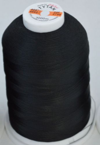 Industrial Black Sewing Thread size 60 TKT Corespun Polyester