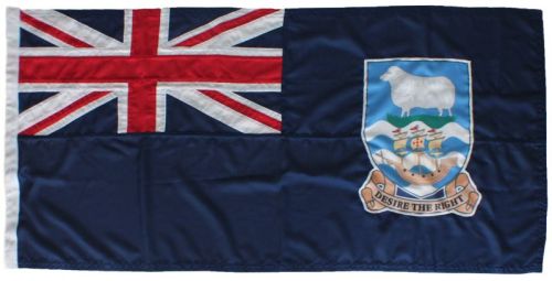 0.75yd 27x13in 70x35cm Falkland Islands blue ensign (woven MoD fabric)