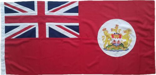 3x2ft 36x24in 91x61cm Hong Kong red ensign (woven MoD fabric)
