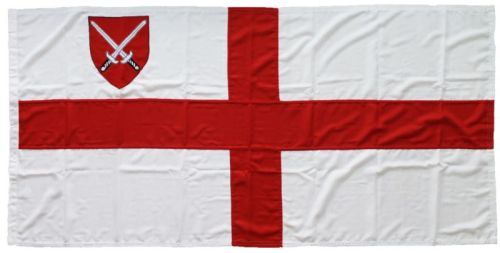 3yd 108x54in 274x137cm London Diocesan flag (woven MoD fabric)