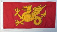 Wessex dragon flag embroidered woven MoD fabric