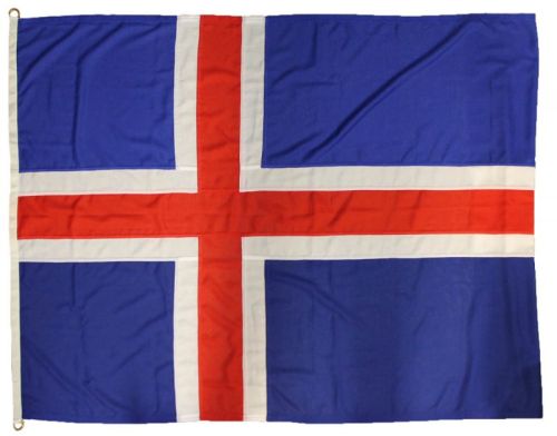 2yd 72x36in 183x91cm Iceland Flag