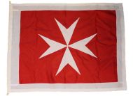 18x12in 46x31cm Malta civil ensign (woven MoD fabric)