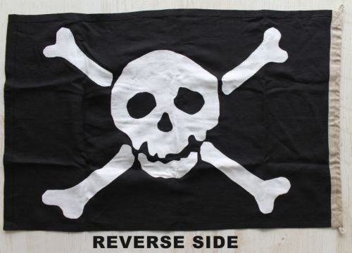 18x12in 46x31cm Authentic Jolly Roger (linen cloth)