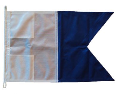 24x24in 61x61cm Alpha A signal flag US Navy Size 3