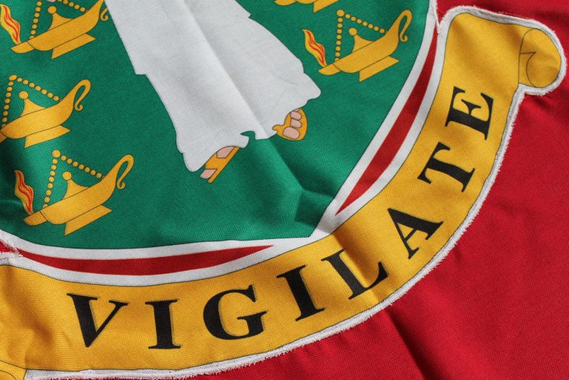 british virgin islands governors flag printed woven polyester image badge