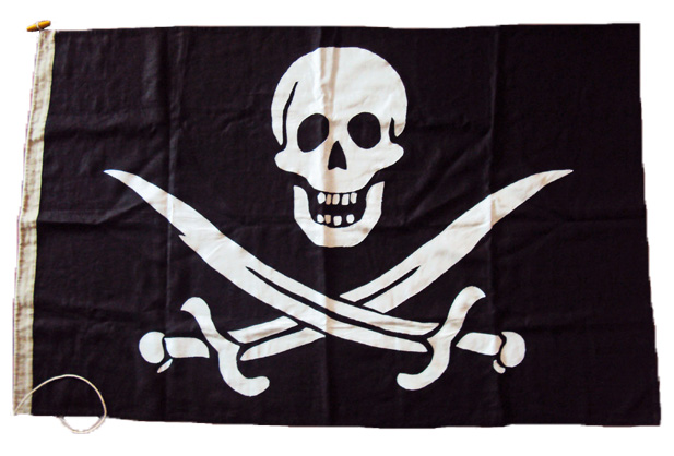 Jack Calico Rackham pirate flag photo buy cloth linen sewn image vintage old